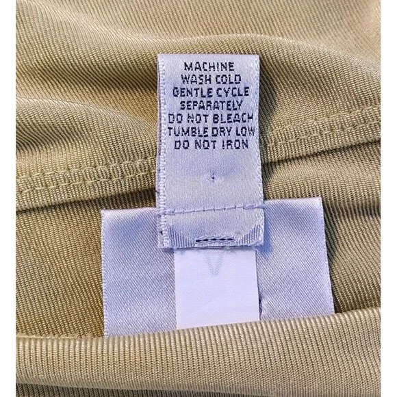 Chico's Travelers Sz 1 Womens M Cardigan Jacket Slinky Stretch Peplum Tie Front - Picture 9 of 12